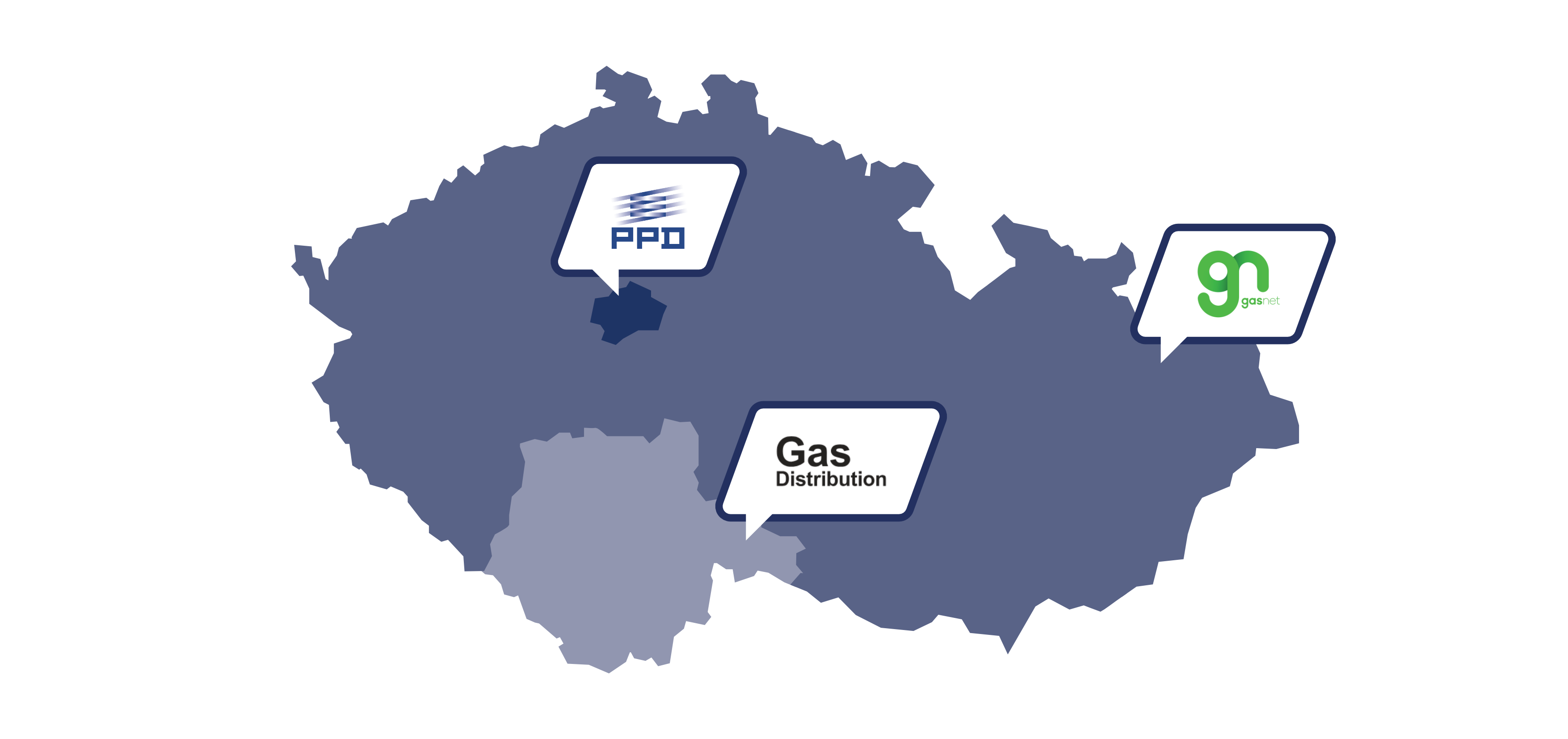 Mapa distributorů